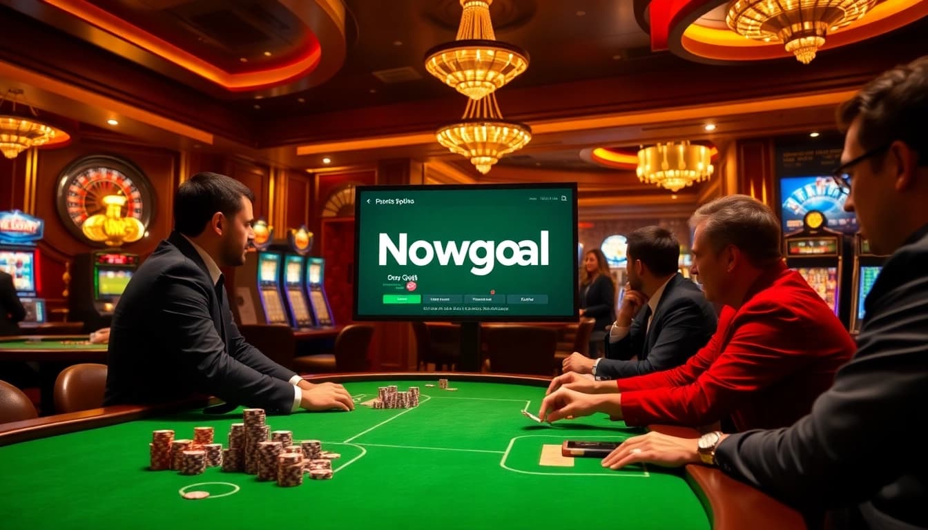 Experience the thrill of betting strategies with Nowgoal in a luxurious casino setting.
