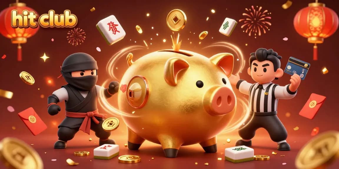 Experience thrilling action at hit club featuring golden characters and vibrant casino elements.