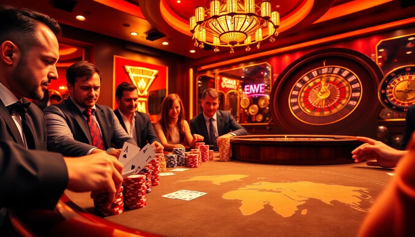 Experience thrilling gambling with expert migration agent in Brisbane at a lively casino table.