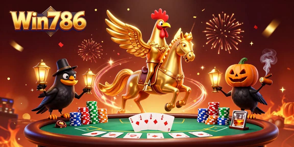 Win786 offers an immersive casino experience with vibrant characters and engaging gameplay elements.