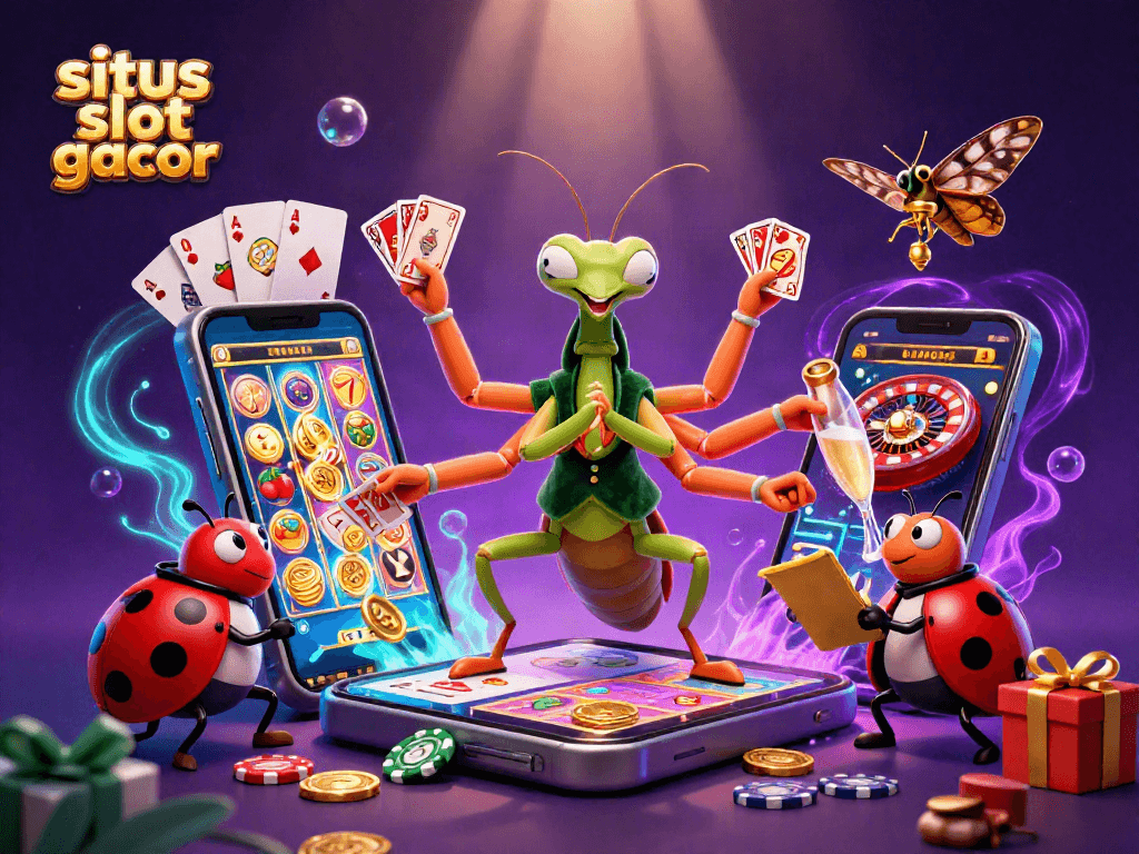 Engage with situs slot gacor through vibrant 3D display of slot game and casino elements.