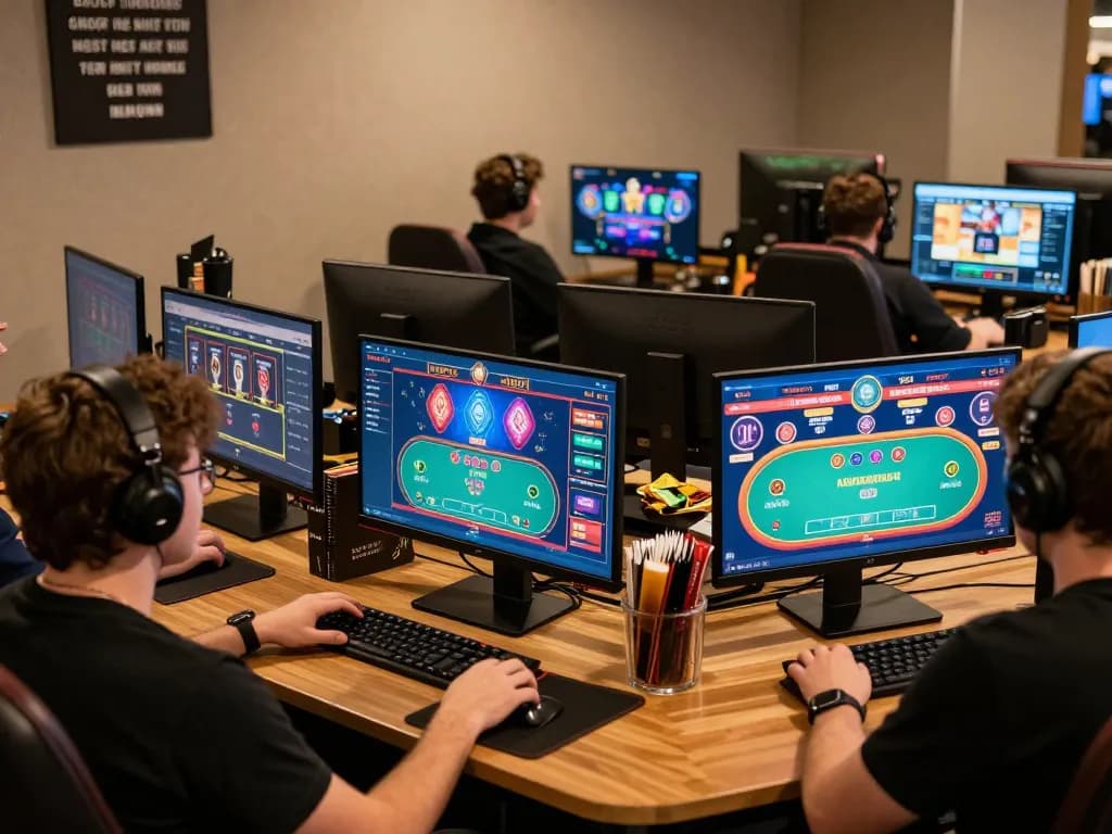 Engaging online gaming experience at https://56win.bid/ with players actively exploring poker and slots.