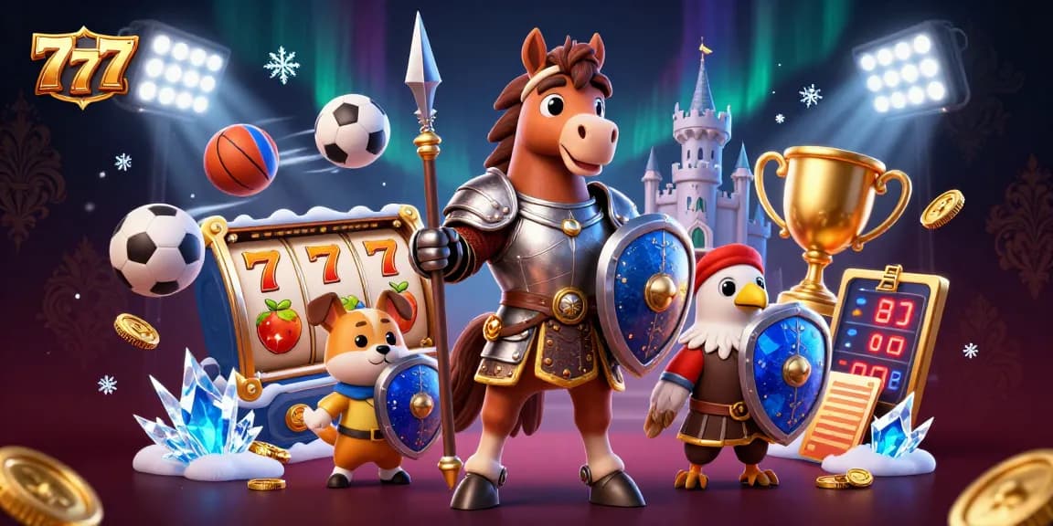 Spin the reels with 777 to achieve winning jackpots in this vibrant casino scene full of action.
