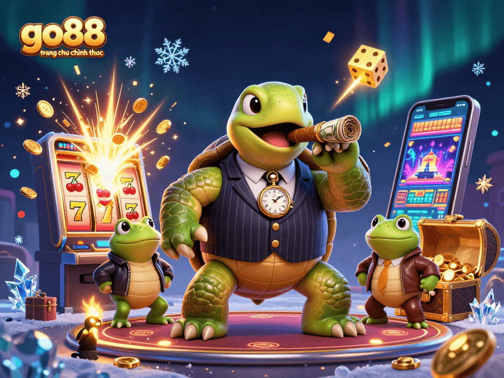 Win with go88 trang chu chinh thuc as the snapping turtle and bullfrog enforcers lead a lively casino scene.