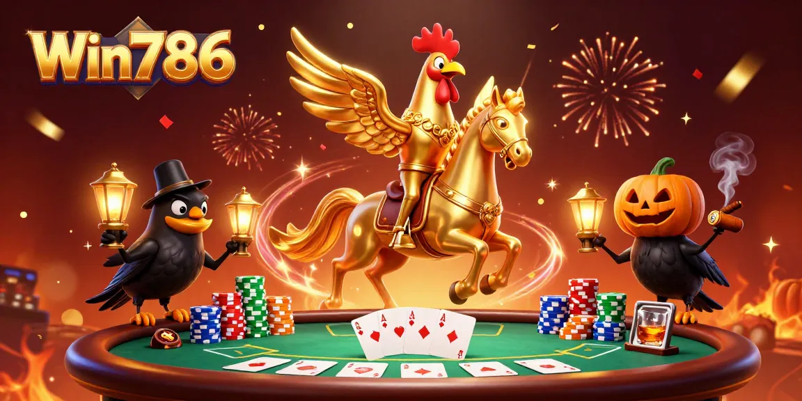 Win786 offers an immersive casino experience with vibrant characters and engaging gameplay elements.