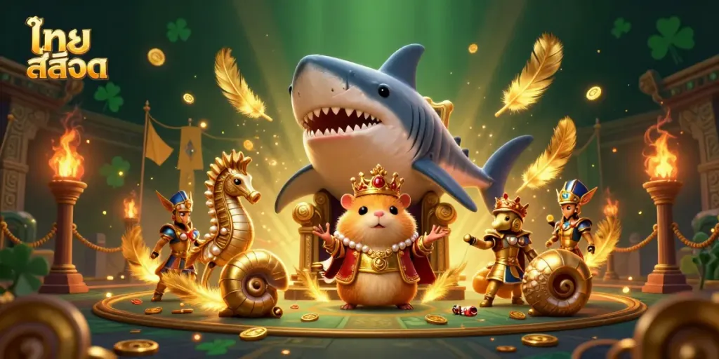Experience exciting ไทย สล็อต action with a vibrant casino-themed illustration showcasing unique graphics.