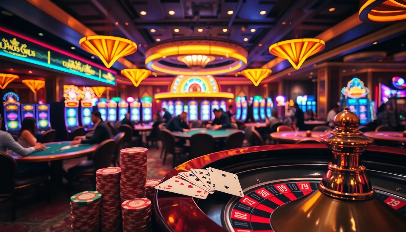 Engaging players strategize at https://hay88.page/ casino tables in a luxury gambling atmosphere.