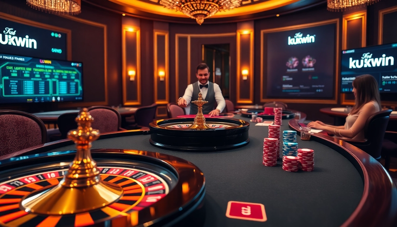 Kuwin enhances player experiences with exciting table games and vibrant casino visuals.