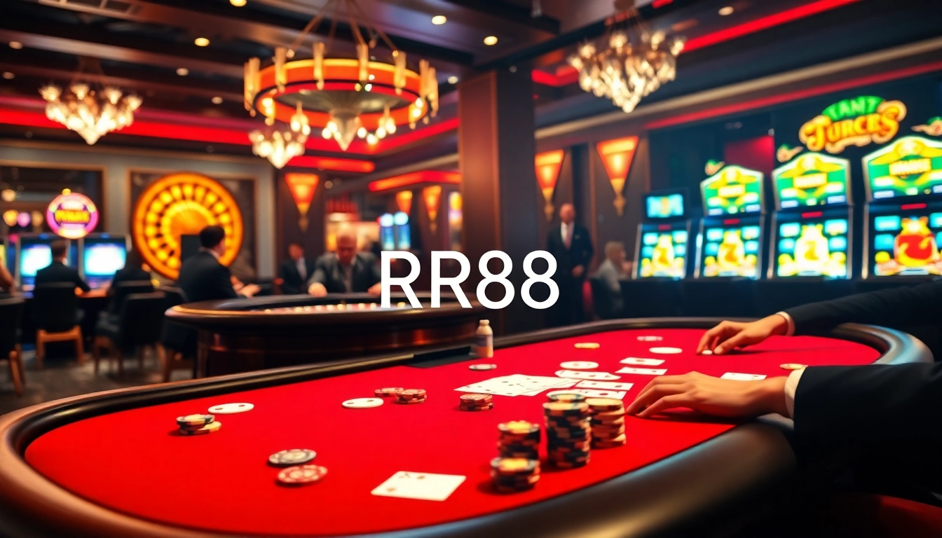 Experience excitement at RR88 with vibrant casino tables and thrilling gameplay.