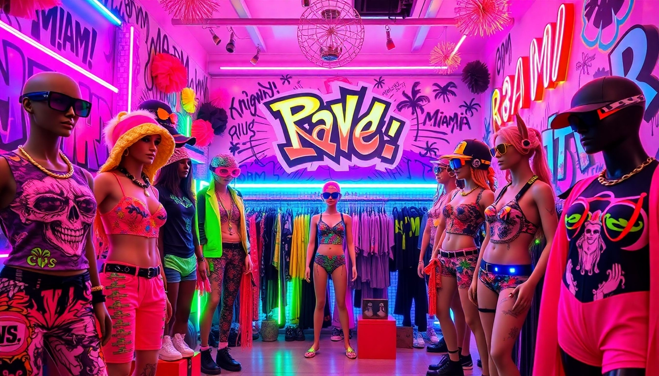 Discover vibrant outfits and accessories at a rave store miami for your festival adventures.