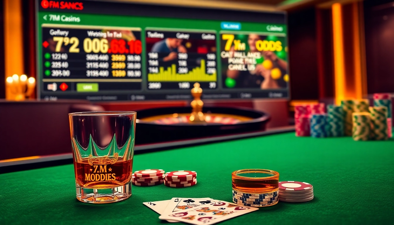Experience thrilling action as players engage in 7m betting strategies at a luxurious casino table.