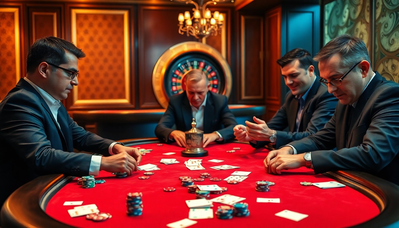 Exciting poker game scene with Lương Sơn TV branding, showcasing thrilling gambling action and strategic gameplay in a luxury casino.