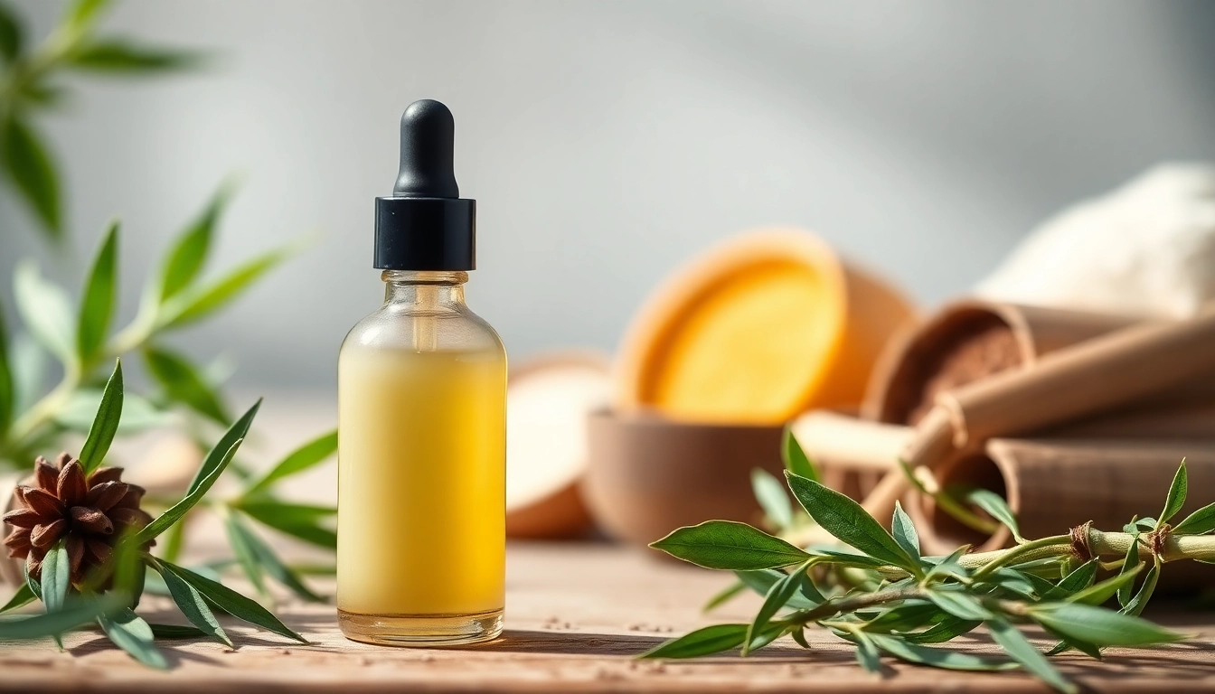 Apply CBD oil for skin with a focus on natural ingredients in a soothing skincare setting.