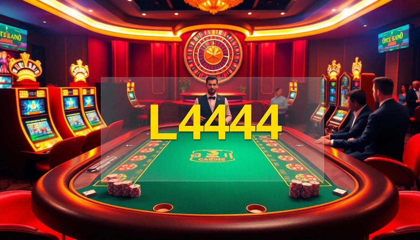 L444 offers an exciting poker experience at a luxurious casino with vibrant atmosphere and professional dealers.