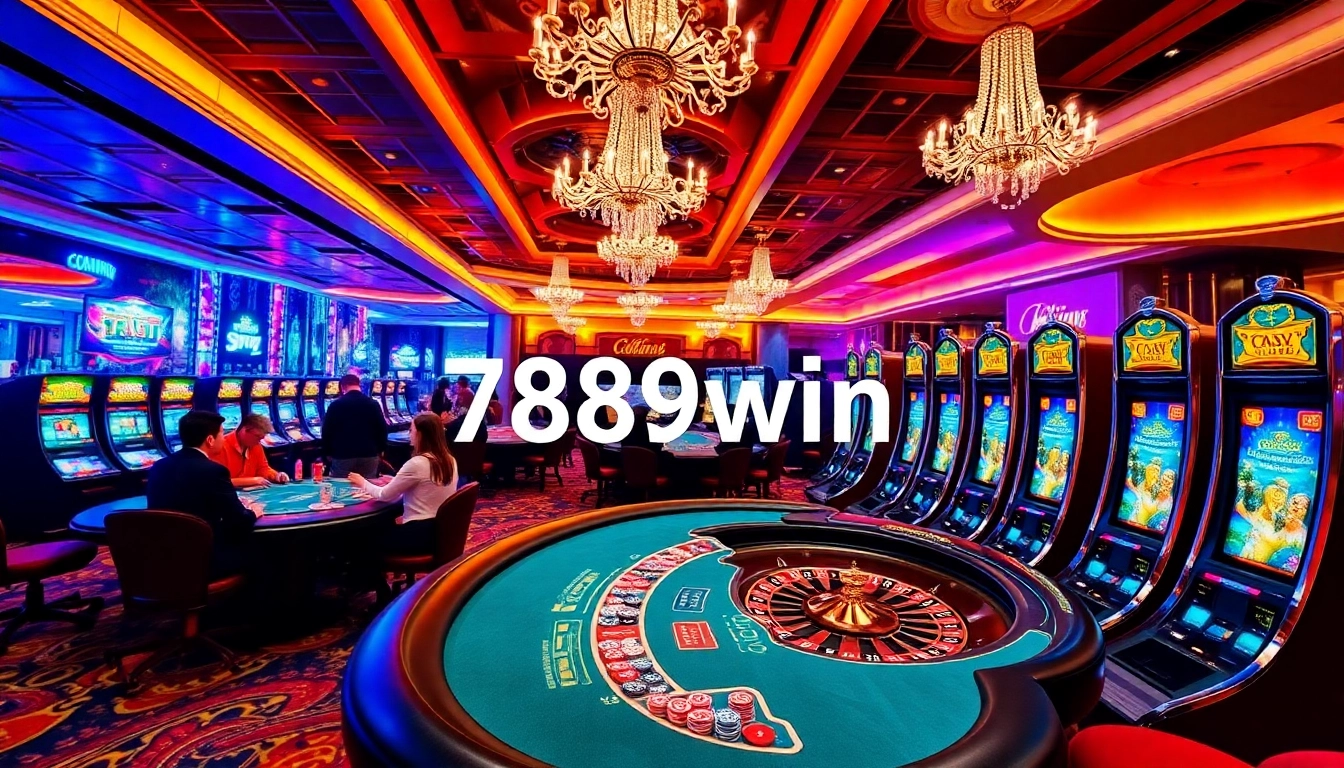 Experience high-stakes action at 789win casino with vibrant gaming tables and thrilling slot machines.