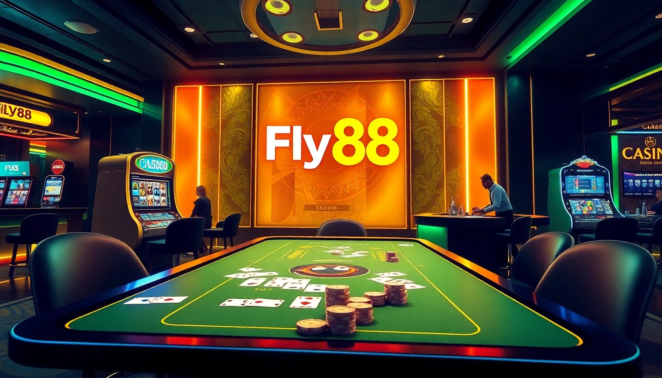 Experience excitement at the Fly88 online casino with vibrant gaming tables and engaging slots.
