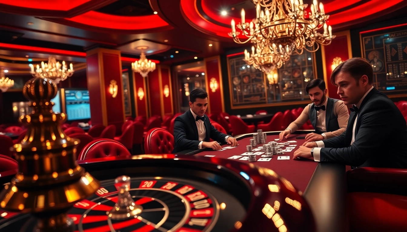 Intense poker game action at k9k9 casino with poker chips and cards visible, showcasing high stakes excitement.