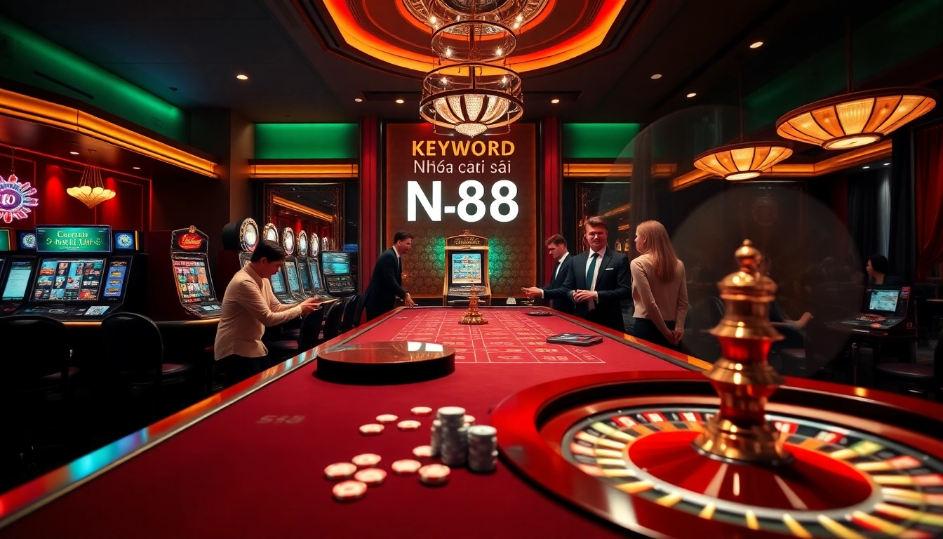 Experience the thrill of nhà cái s8 with a vibrant casino scene featuring lively players and exciting games.