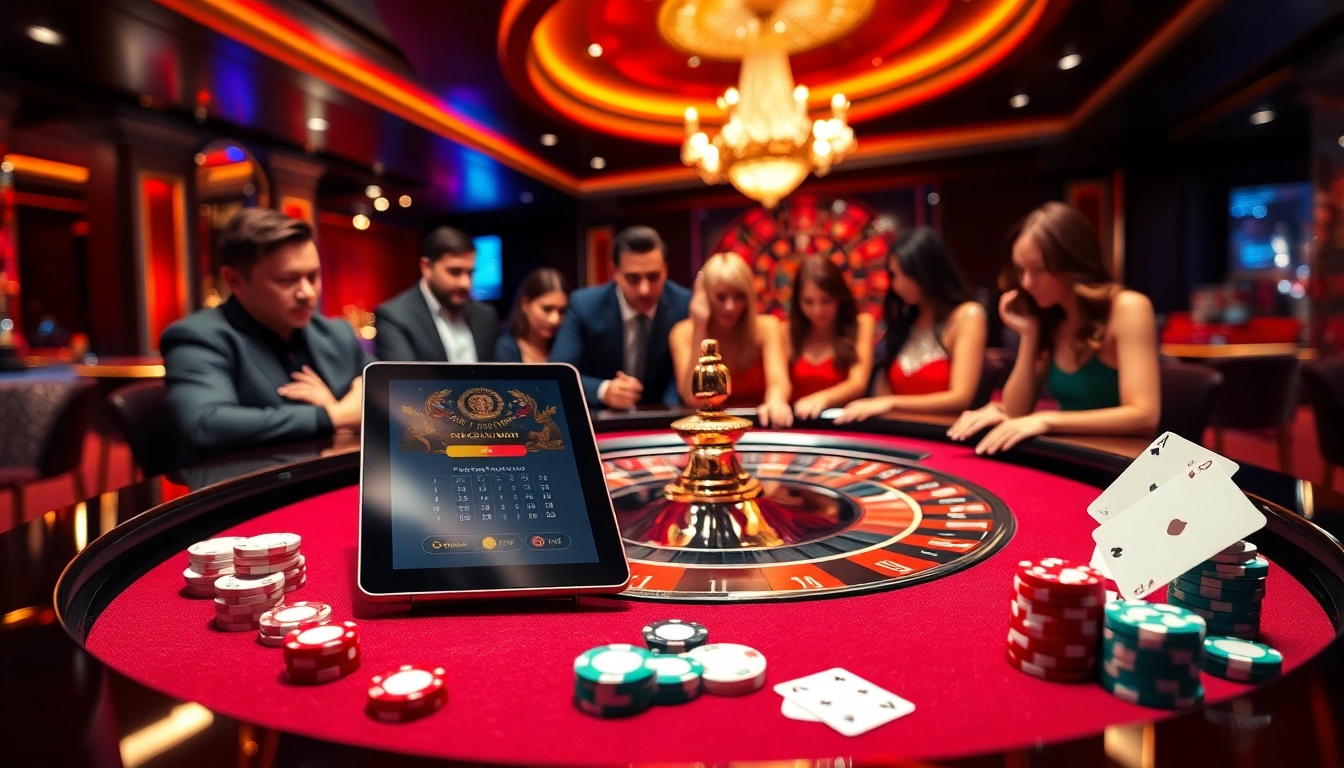 Experience the excitement of Gopay88 in a luxury casino setting with vibrant games and dynamic gamblers.