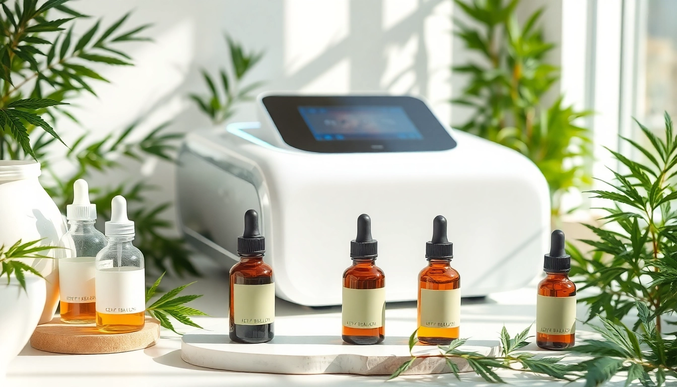 Beauty machine for body fat with CBD oil & natural wellness elements