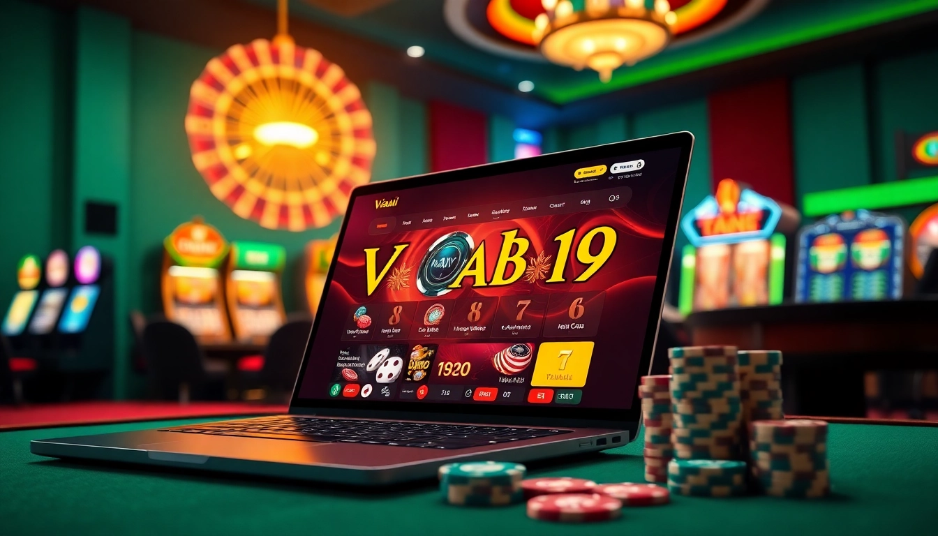 Experience the excitement of gambling with Vuabai9's online casino interface showcasing sleek visuals and captivating gameplay.