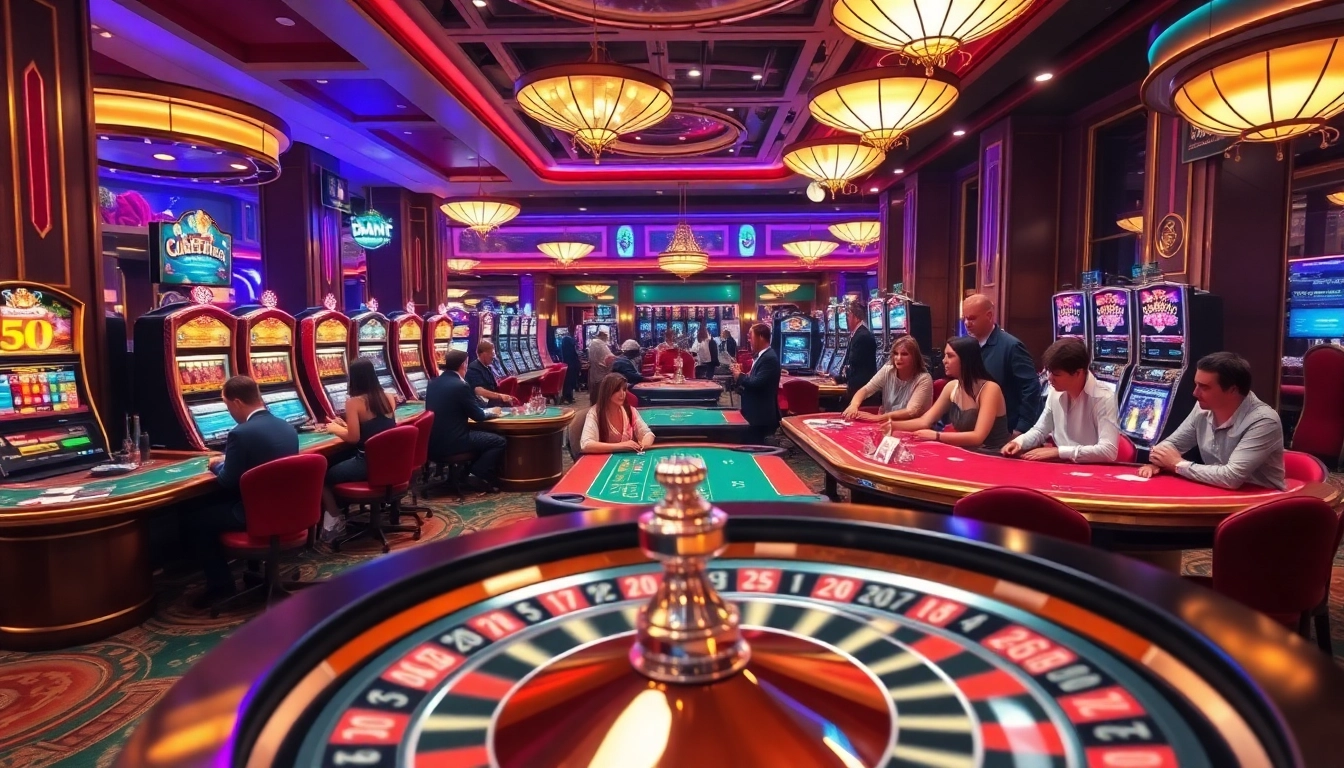 Experience the vibrant energy of mb66 casino with players engaging in thrilling games.
