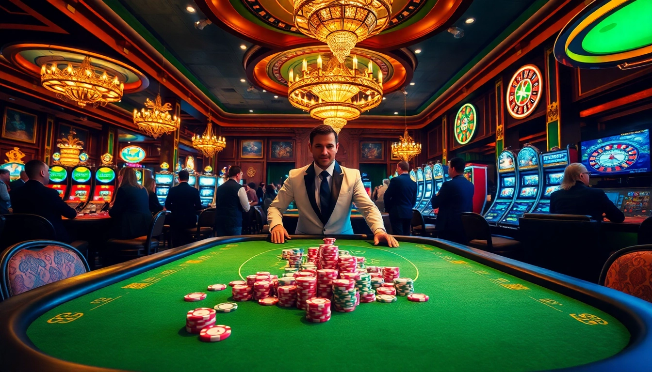 Play exciting games at AF88's vibrant casino table with colorful chips and engaging dealers.