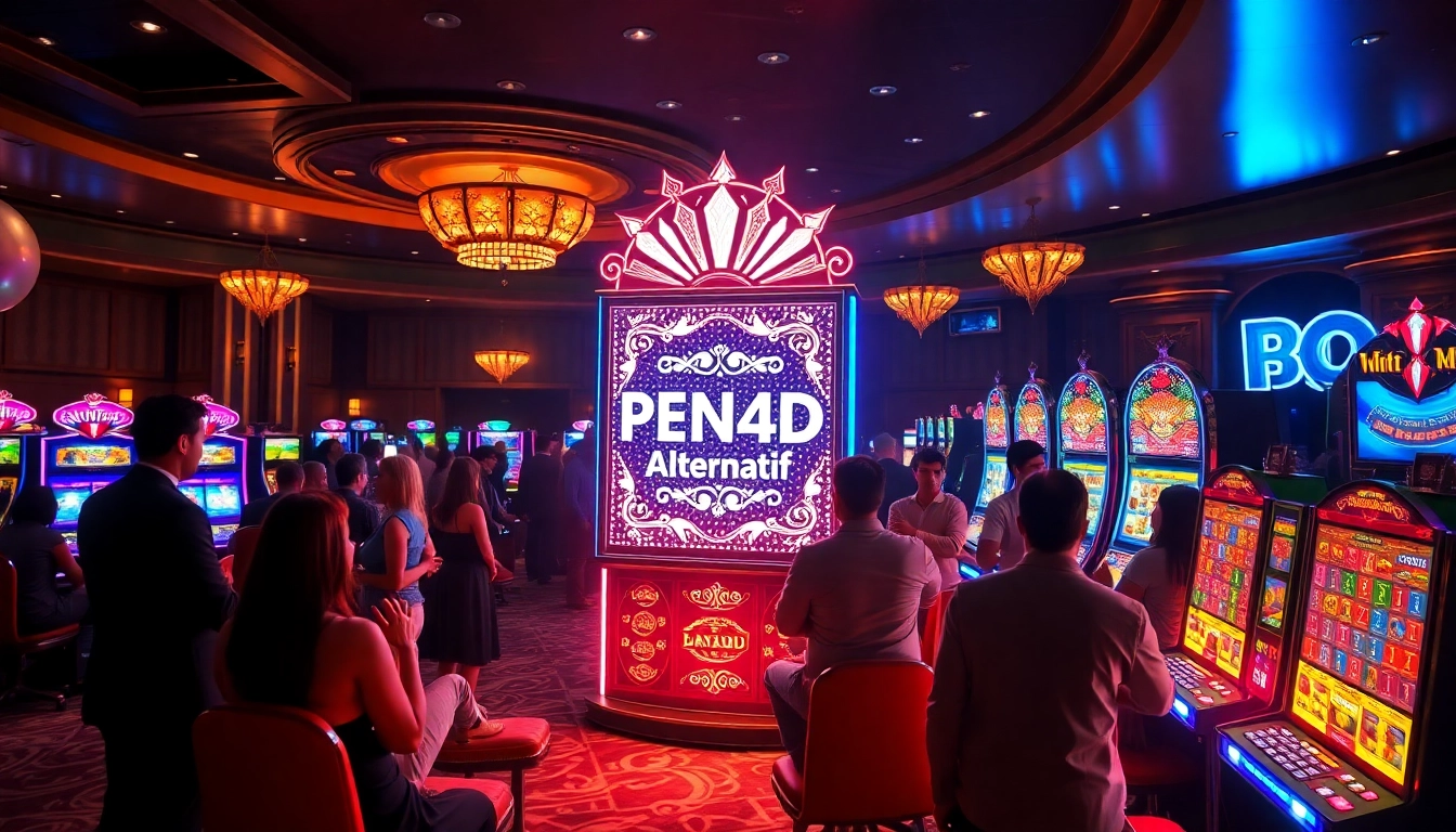 Experience the thrill of winning at PEN4D alternatif with exciting slot machines and vibrant casino ambiance.